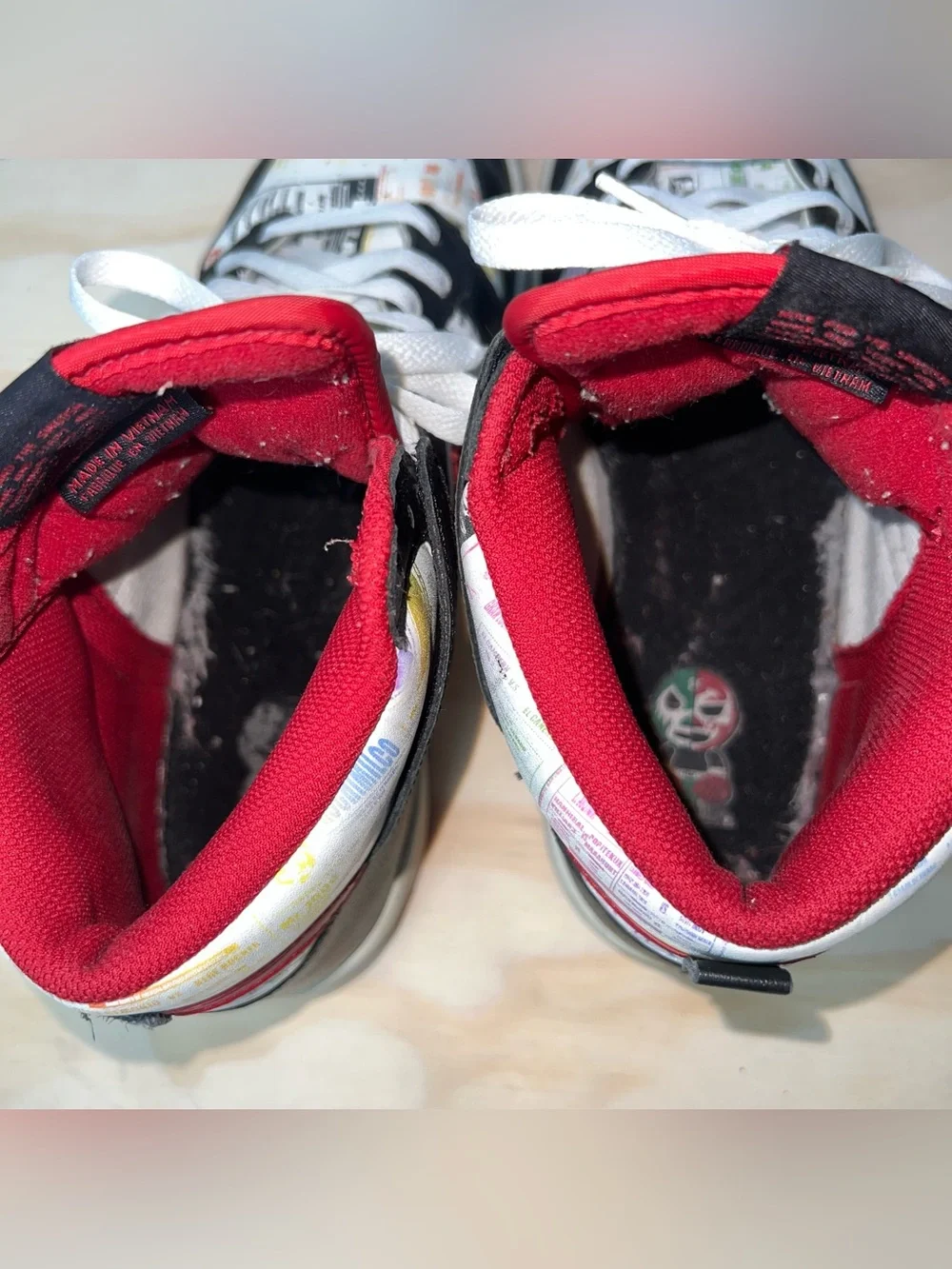 Nike Dunk High Premium Lucha Libre Shoes Mens Size US 10 Black Red